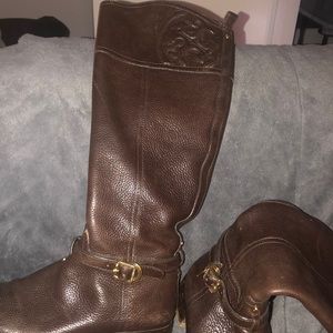 Dark brown riding boots